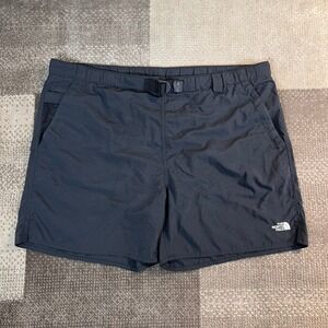 The North Face Mens Black Belted Nylon Hiking Shorts Mesh Liner 40X6 XL